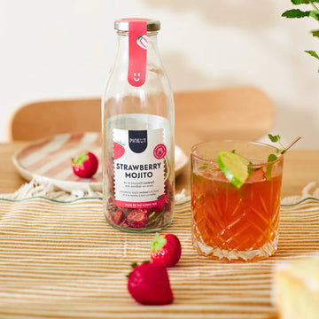 Pineut Cocktail Fles — Strawberry Mojito