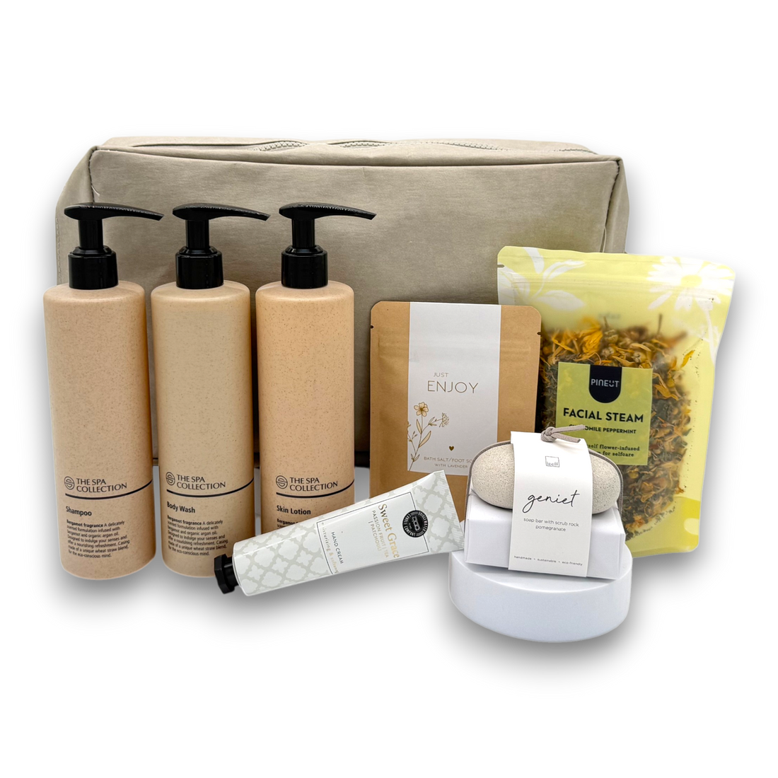 Grand Bath Retreat Cadeaubox — Body Wash, Lotion & Facial Steam