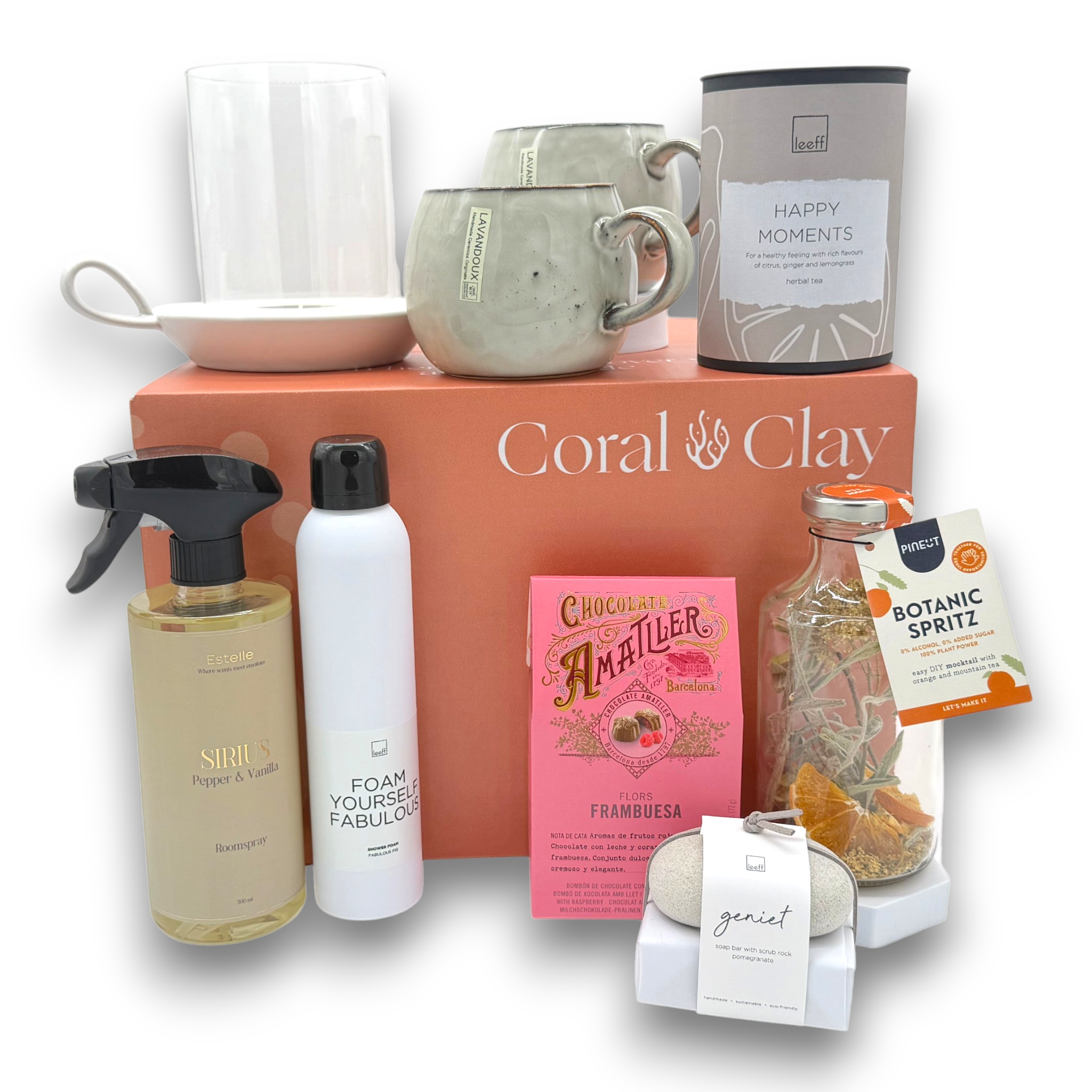 Body & Mind Grand Cadeaubox — Shower Foam, Mok & Roomspray