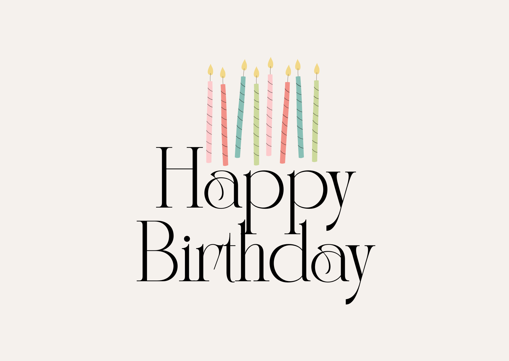 Happy Birthday Greeting Card