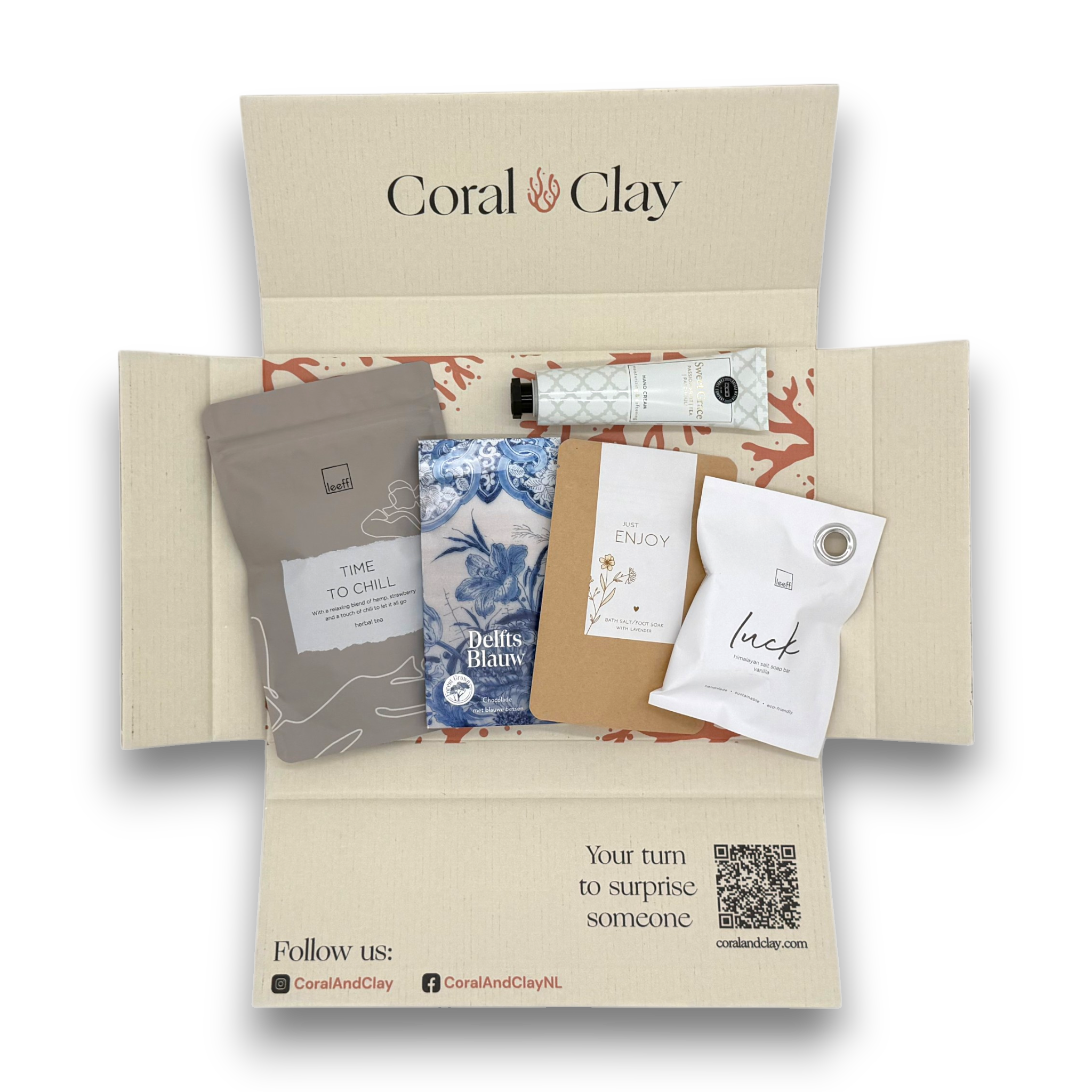 Body & Mind Letterbox Gift — Hand Cream, Soap & Tea