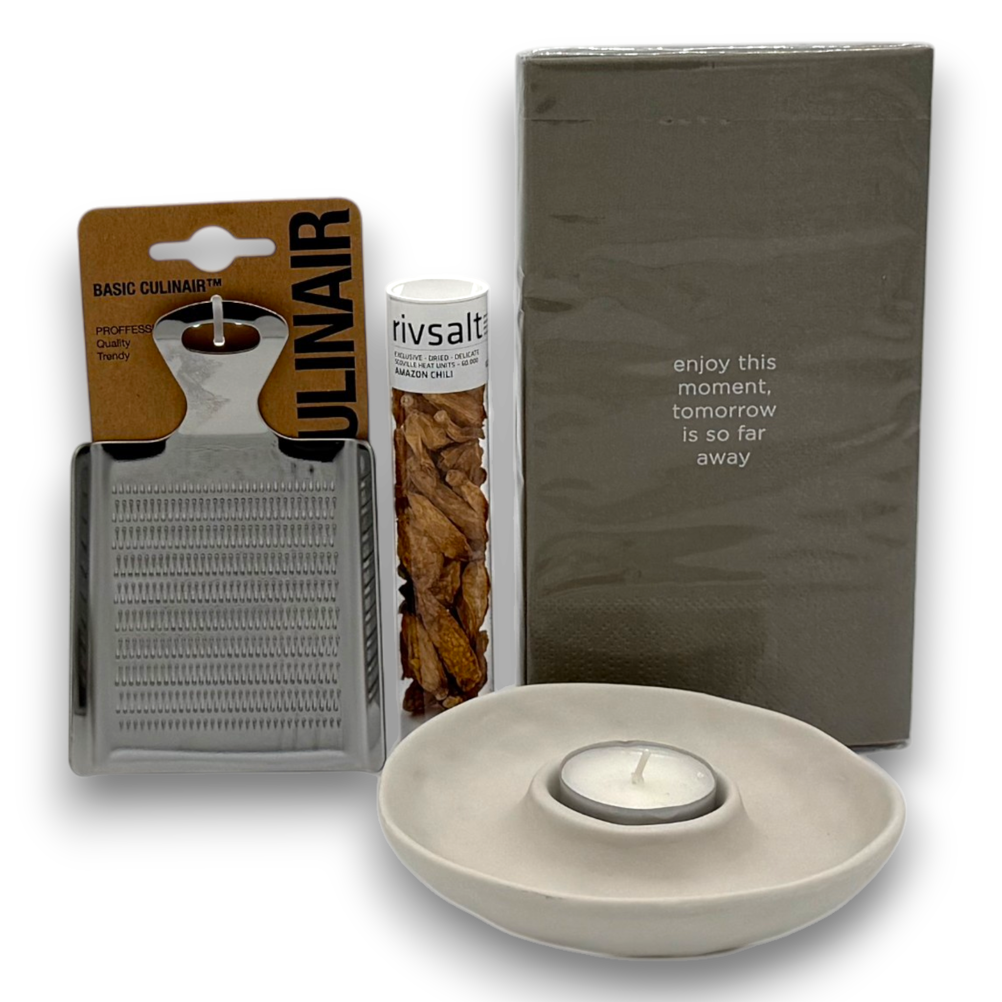 Candlelight Dinner Signature Gift Cadeaupakket — Kaarsenset & Tafelaccenten