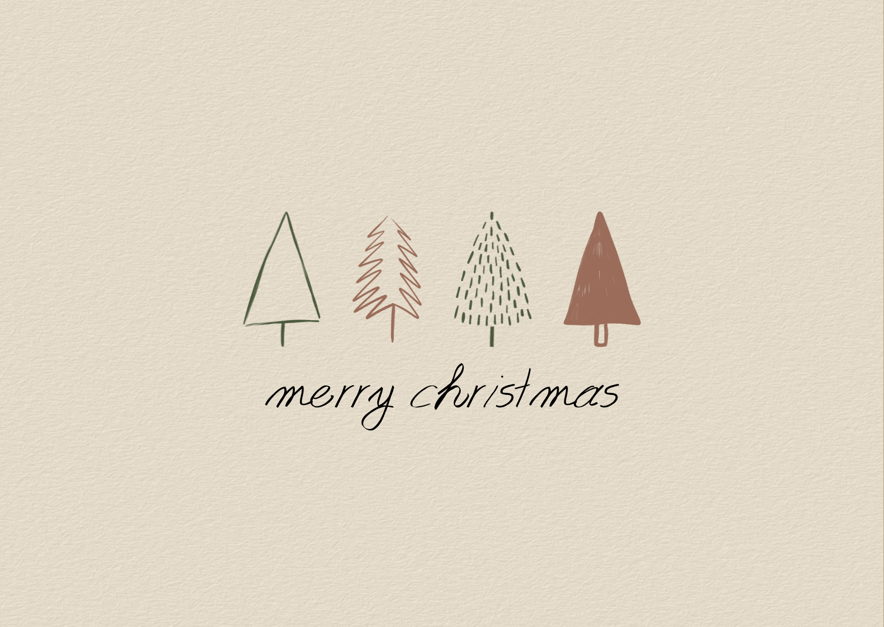 Merry Christmas Greeting Card