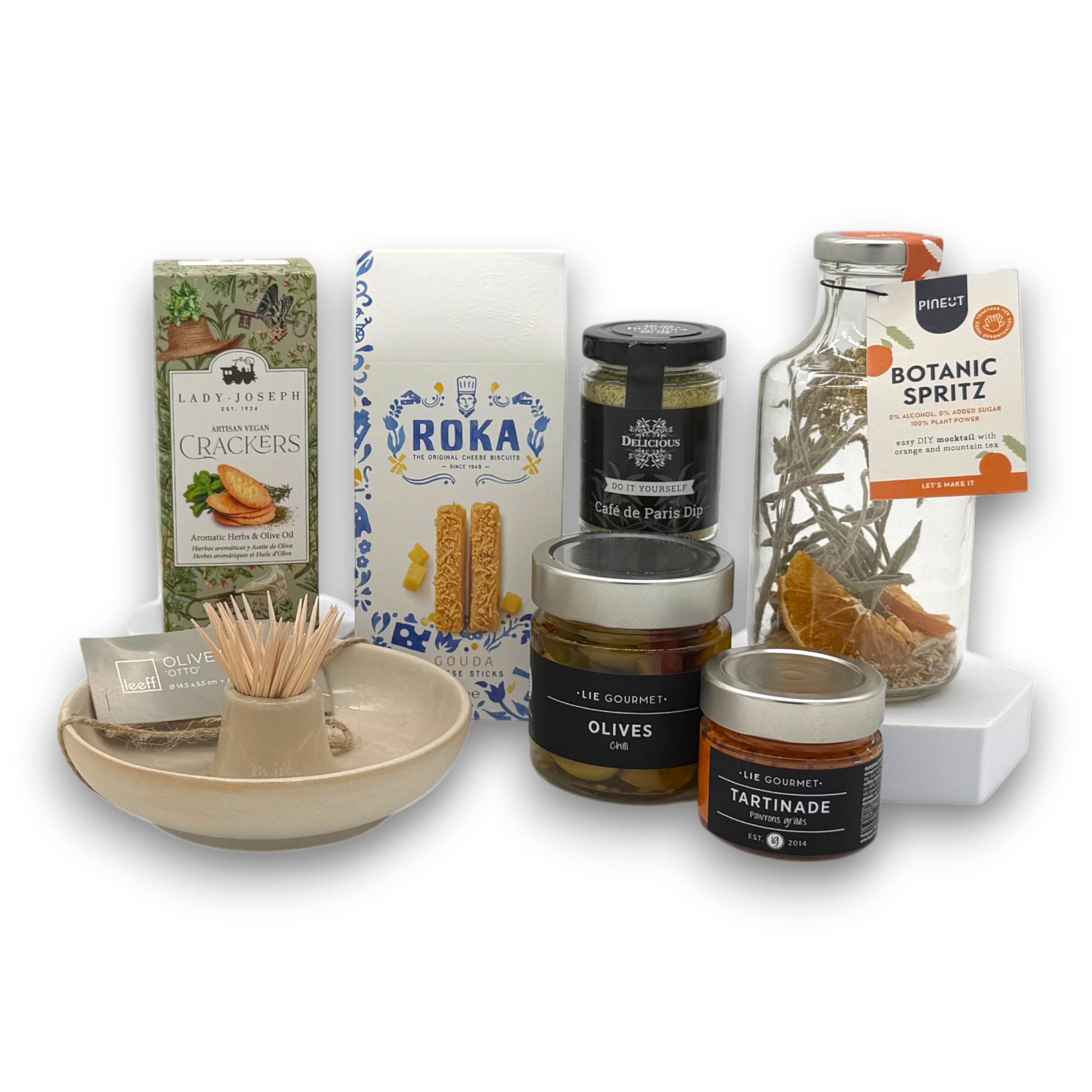 Aperitivo Moments Signature Cadeau — Mocktail, Olijven & Tapenade