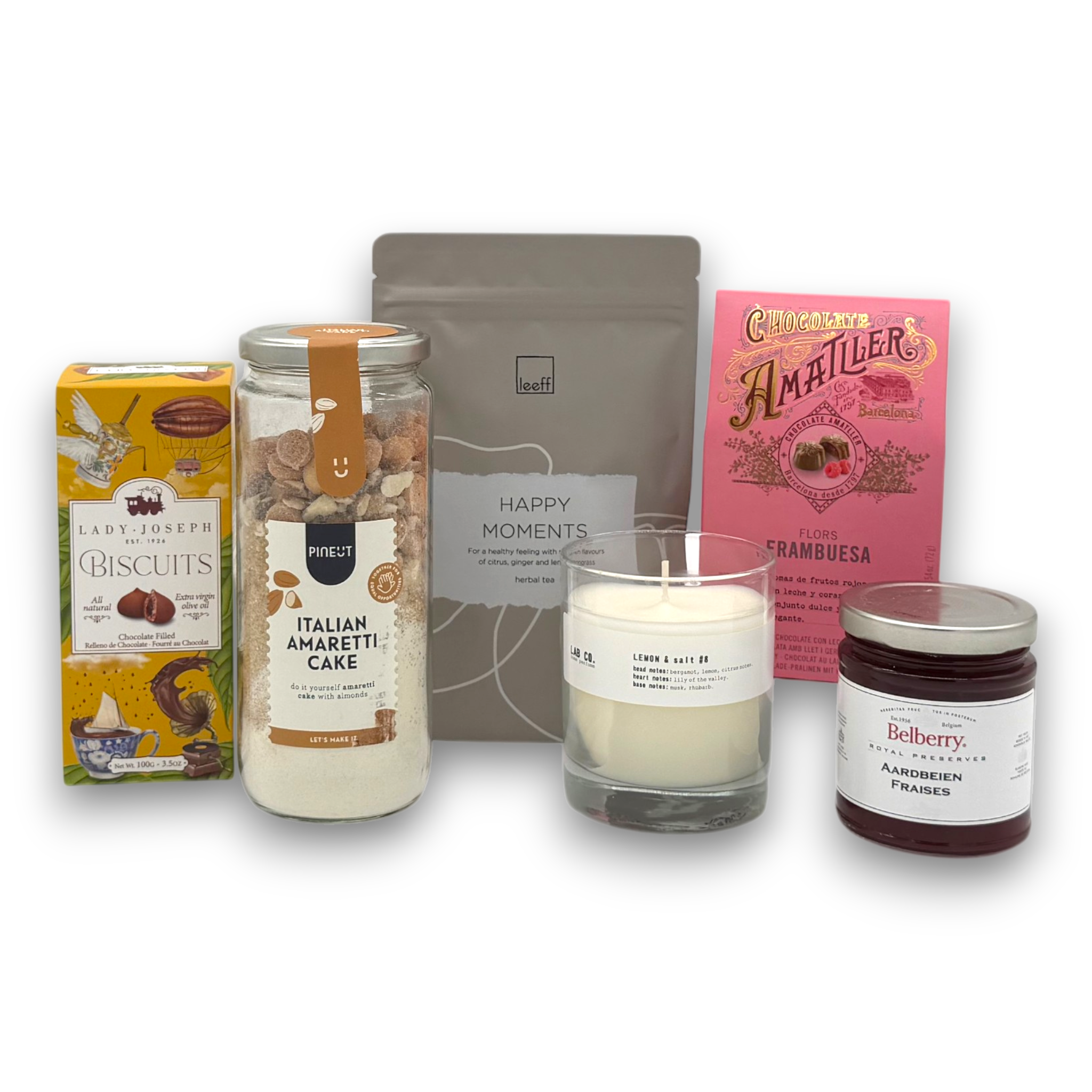 Sunday Afternoon Signature Cadeau — Cakemix, Jam & Kaars