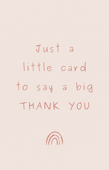 Thank You Greeting Card