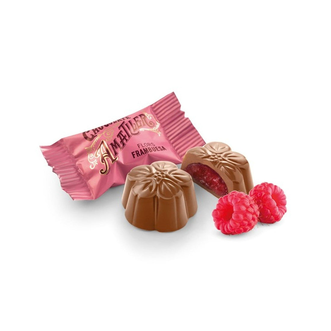 Amatller Melkchocolade Framboos Pralines