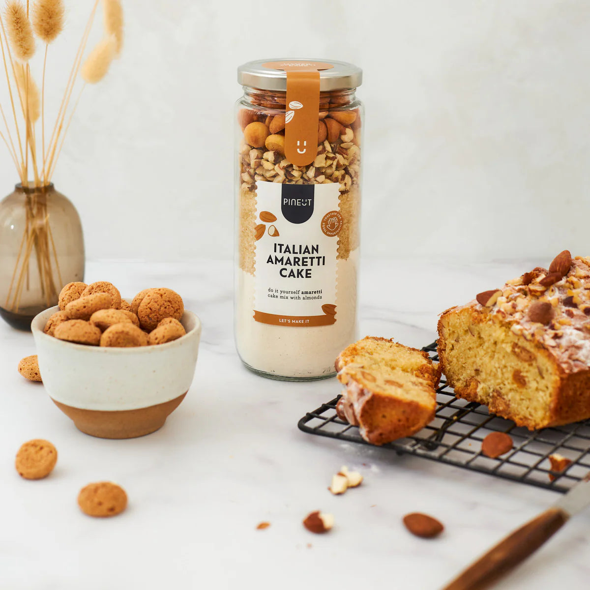 Pineut Cake Mix Jar — Amaretti