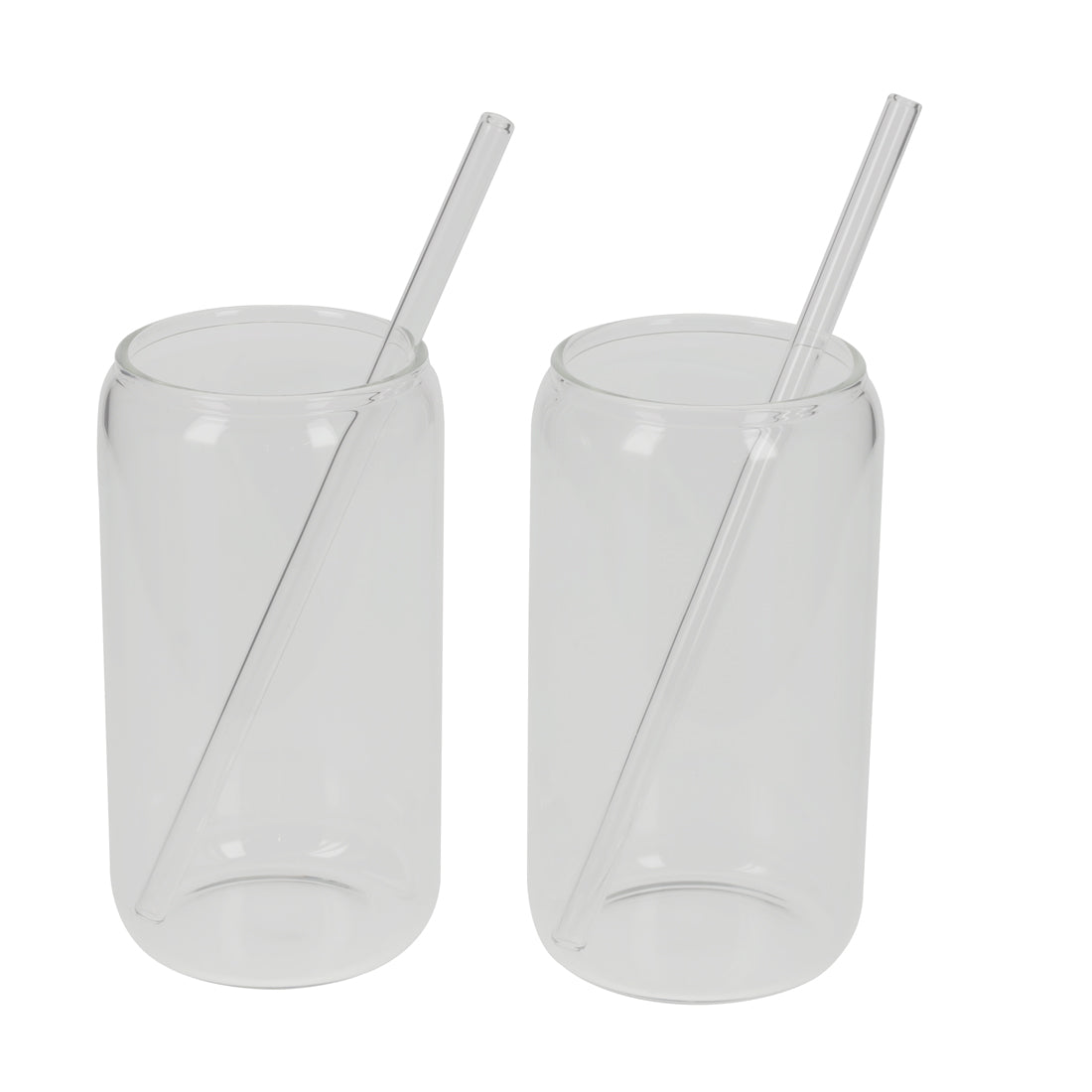 Cocktailglazen met Rietje – Set van 2