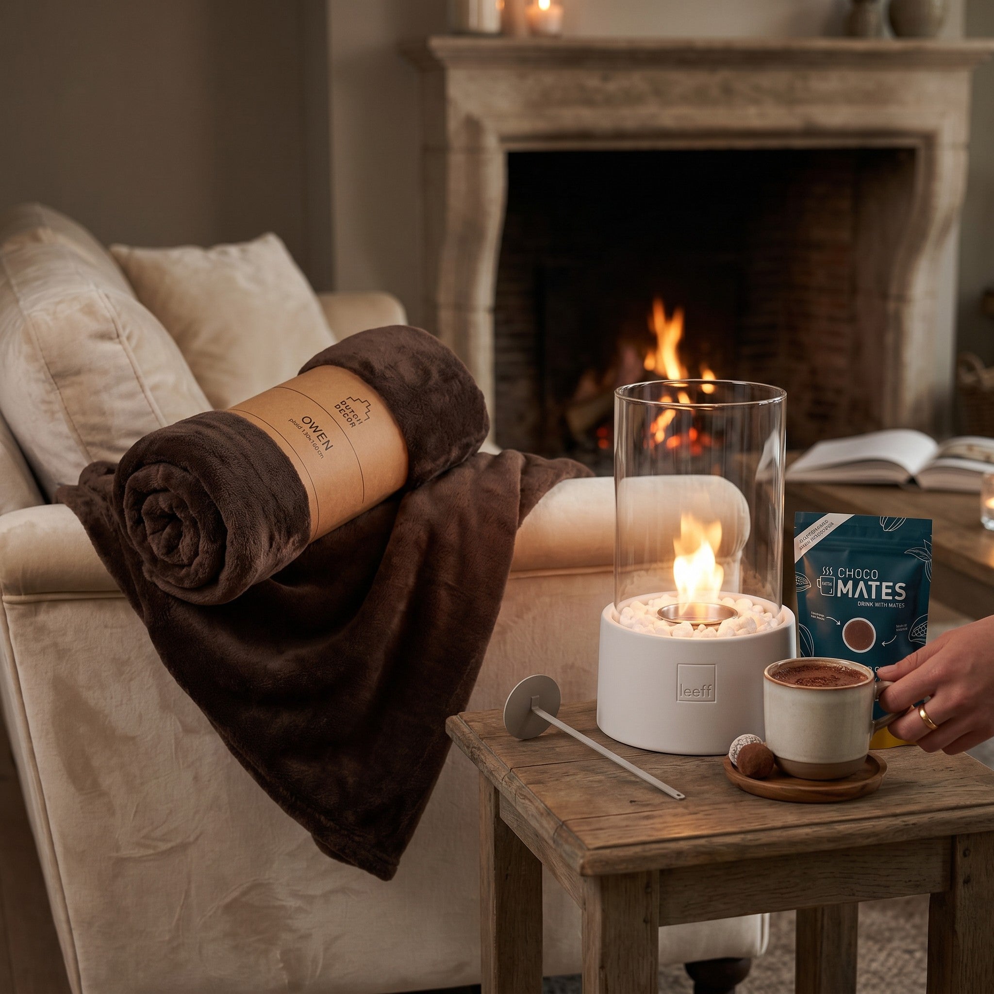 Grand Fireplace Giftbox — tafelhaard & knusse plaid
