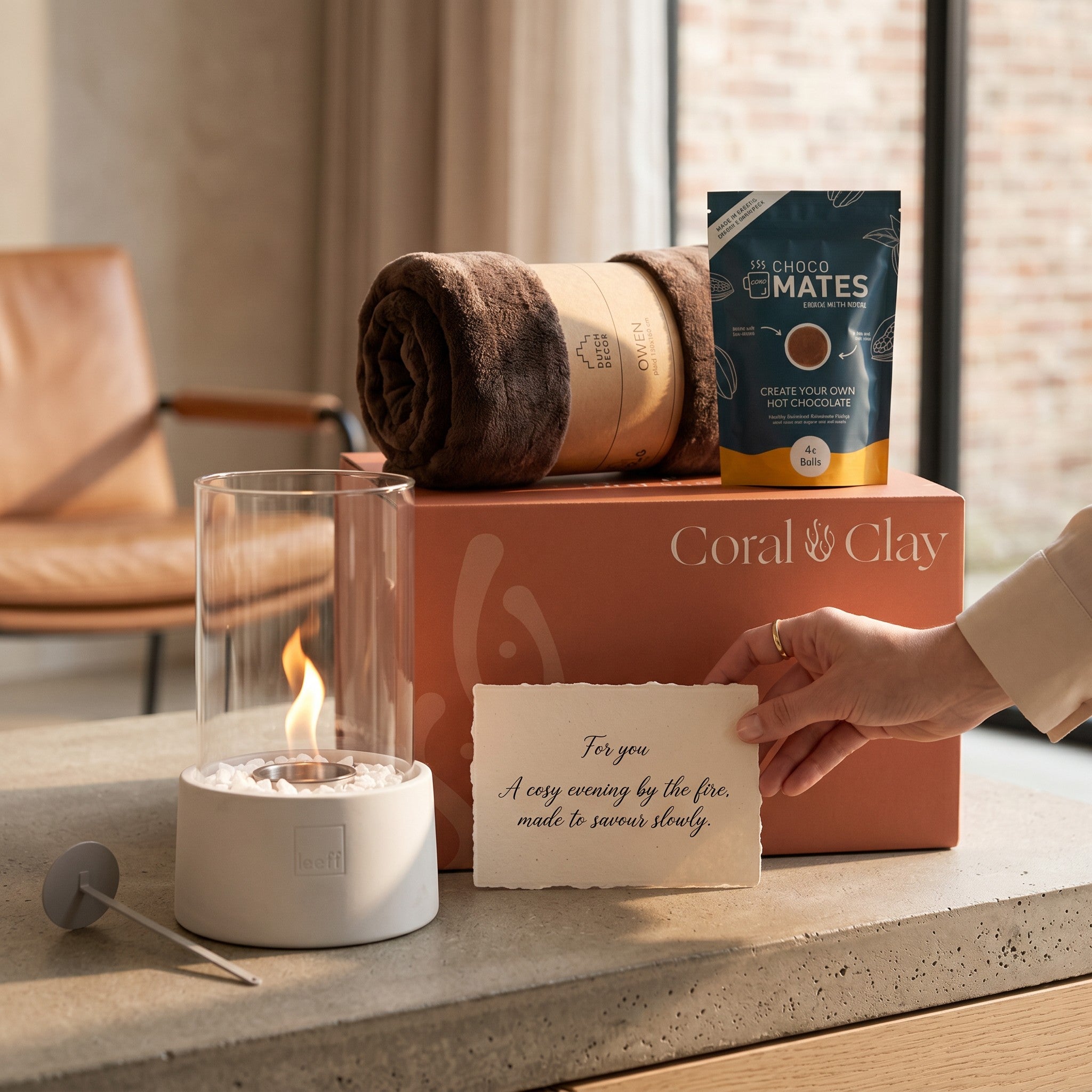 Grand Fireplace Giftbox — tafelhaard & knusse plaid