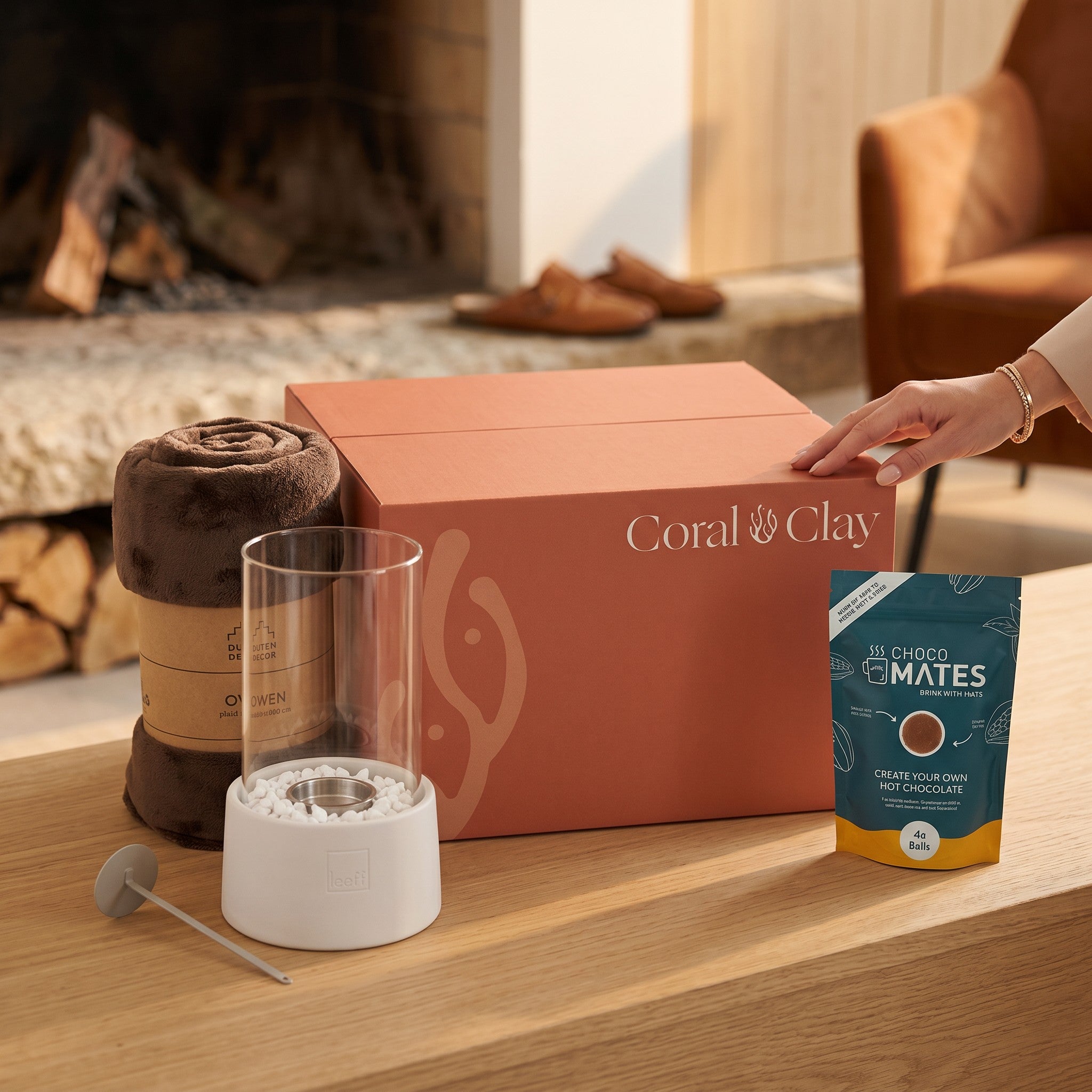 Grand Fireplace Giftbox — tafelhaard & knusse plaid