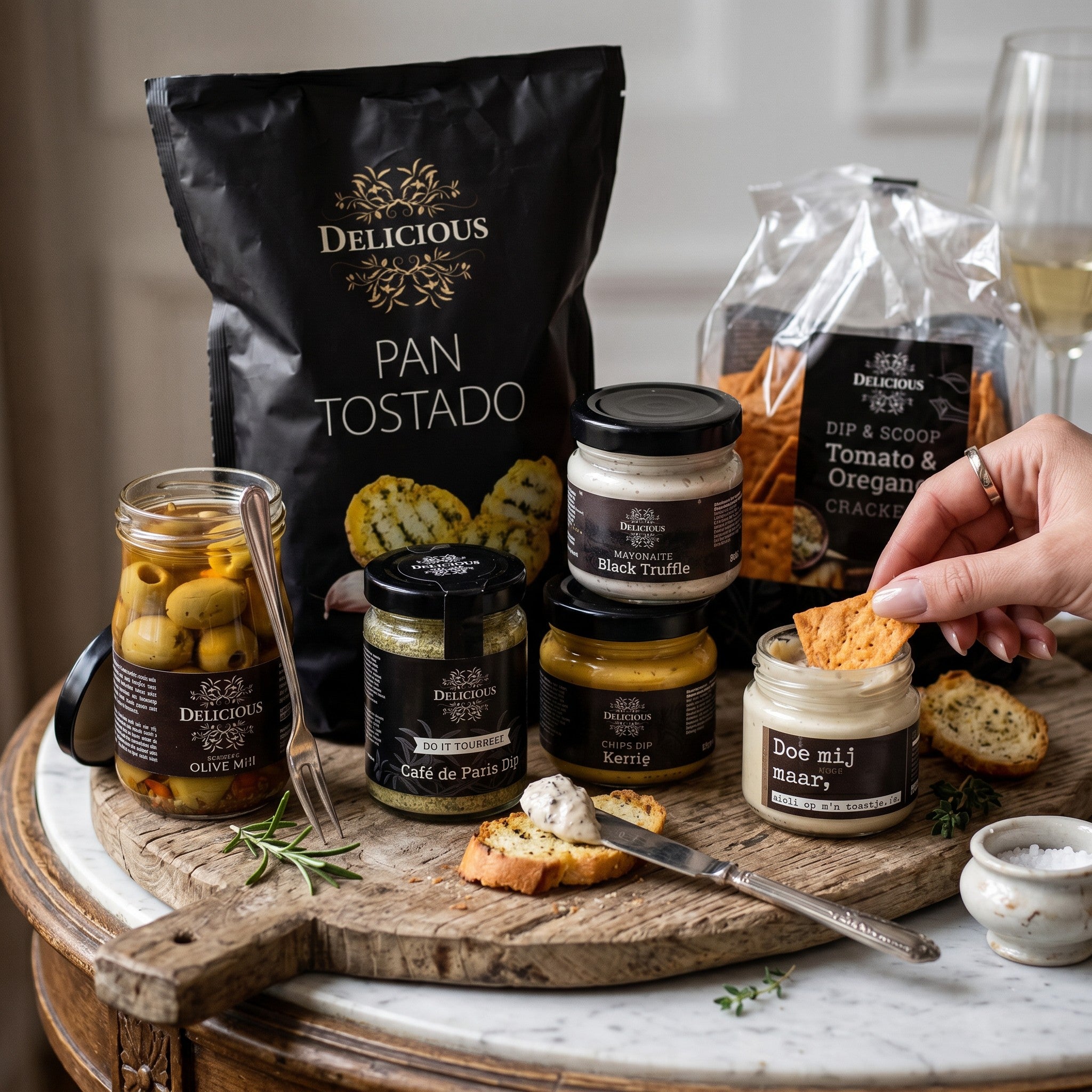 Dutch Borrel Signature Gift — Snacks & Dips