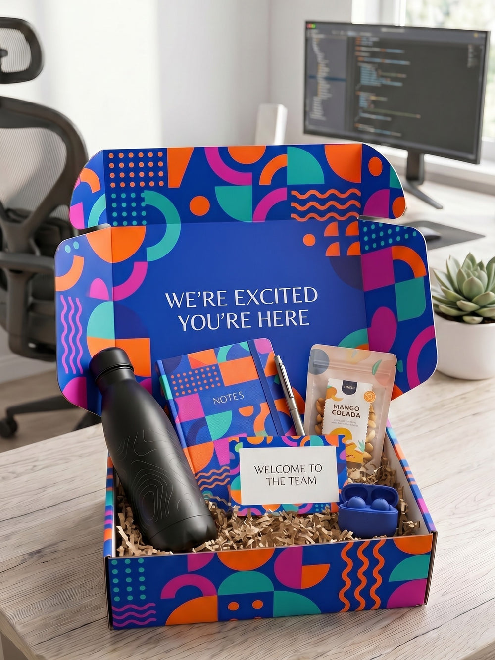 Employee gift boxes for onboarding, milestones and recognition