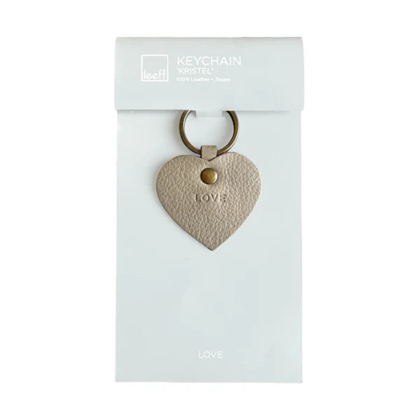 LEEFF Sleutelhanger Kristel – Taupe Love