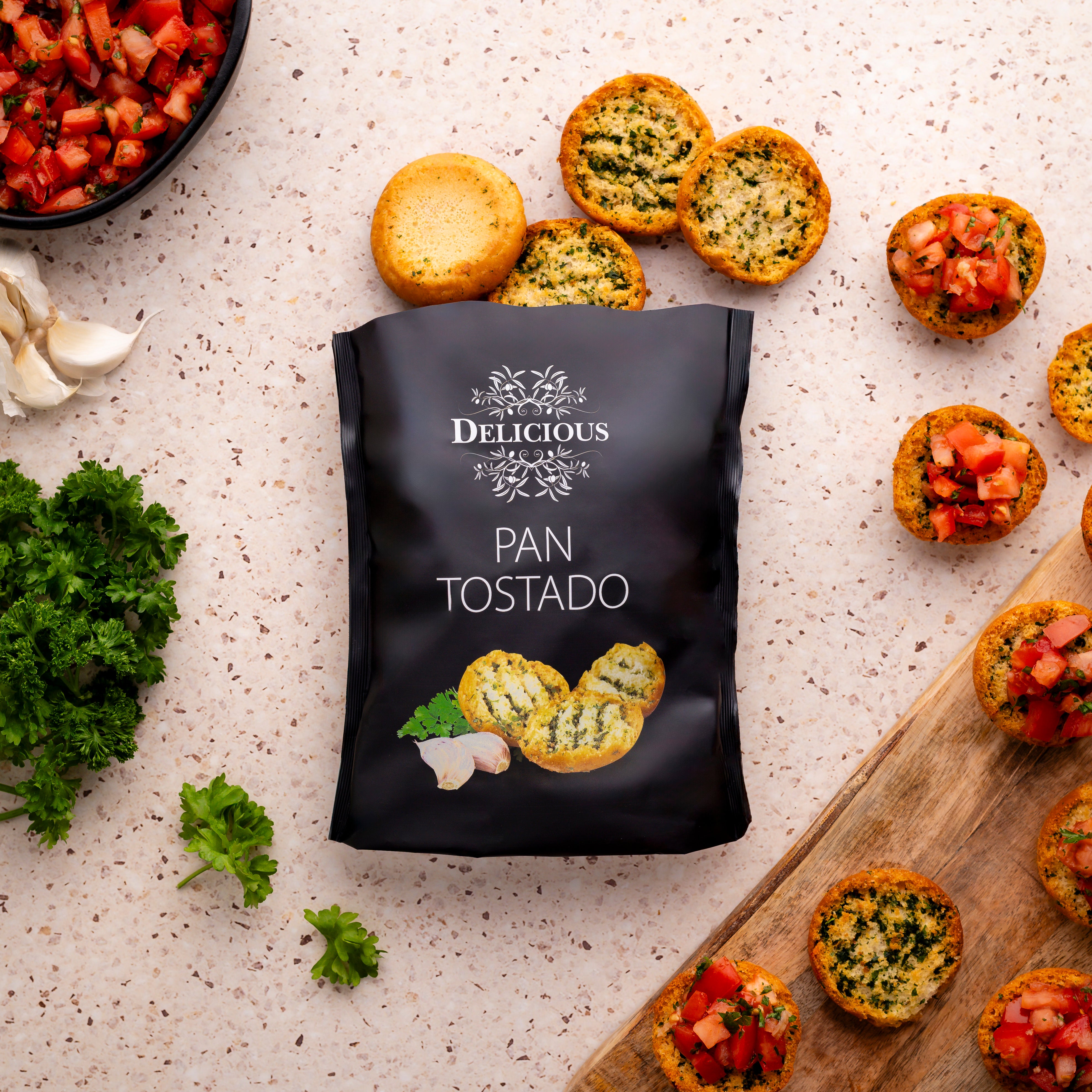 Pan Tostado – Geroosterd Knoflookbrood – 100 g