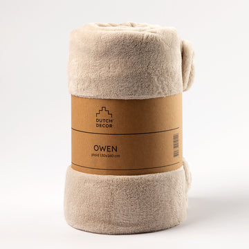 Dutch Decor Plaid Owen – Pumice Stone (Beige) 130×160 cm