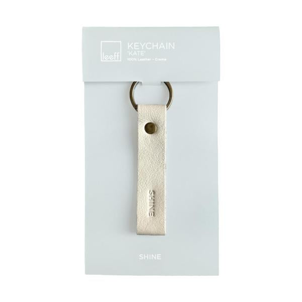 LEEFF Sleutelhanger Kate – Crème Shine