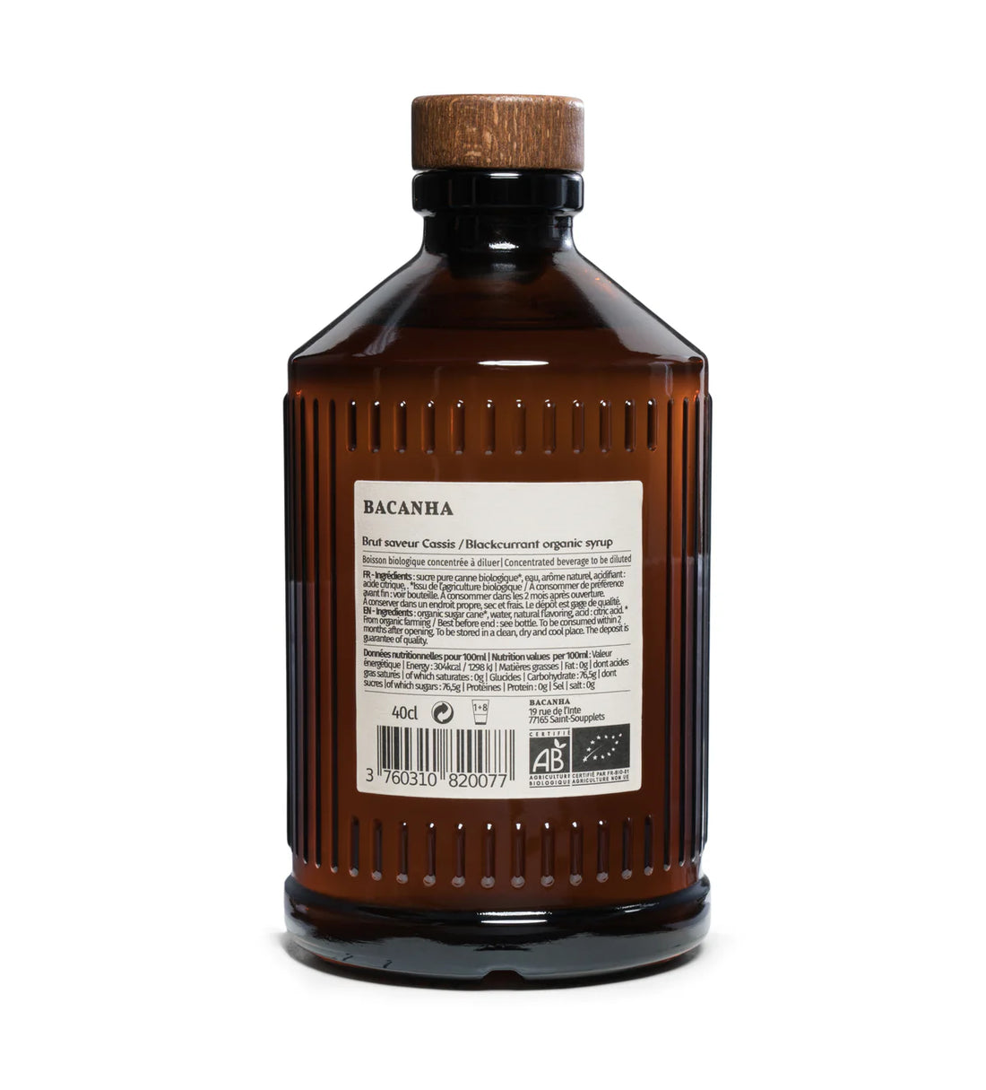 Bacanha Biologische Siroop — Cassis