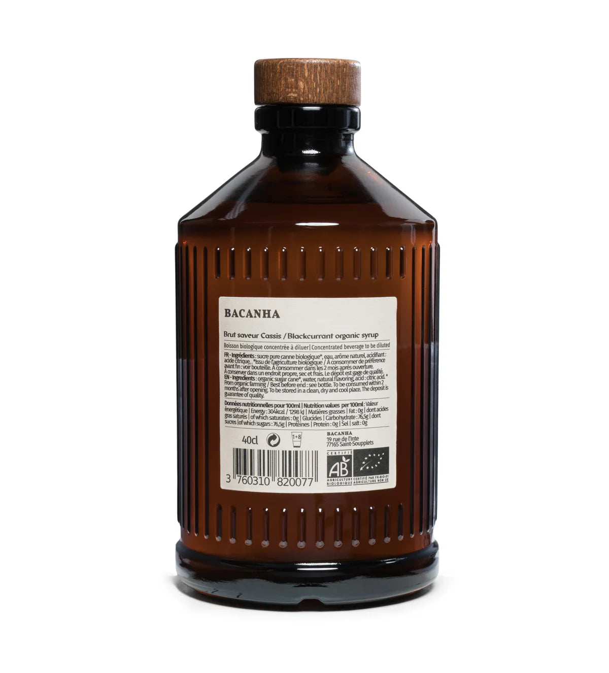 Bacanha Biologische Siroop — Cassis